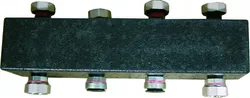 Verdeler voor CV 6/4" + 3 x 6/4", Meibes MeiFlow S MF M4705, staal, laag drukverschil, oranje